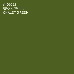 #4D6021 - Chalet Green Color Image